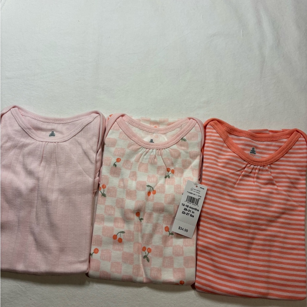 GAP Pink and Orange Bodysuit Trio